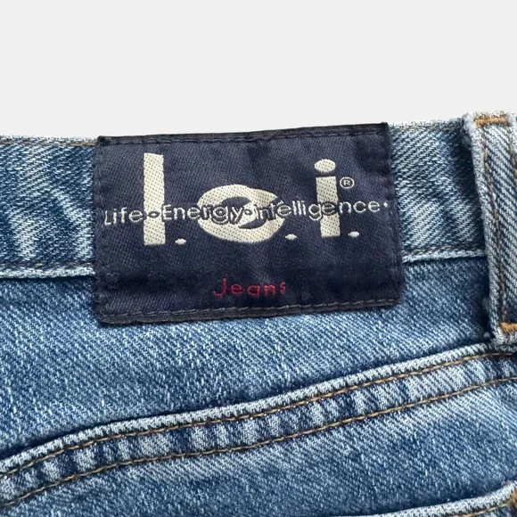 lei Jeans Vintage Y2K Bootcut Flare Juniors 5 Women's 28 100% Cotton Retro 90s - Picture 14 of 14